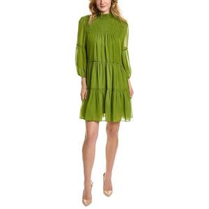 MAISON TARA Tiered Mini Dress